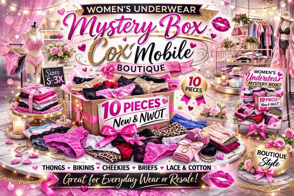 "10-Piece Women's Underwear Mystery Box - New, Mixed Brands - Assorted Size